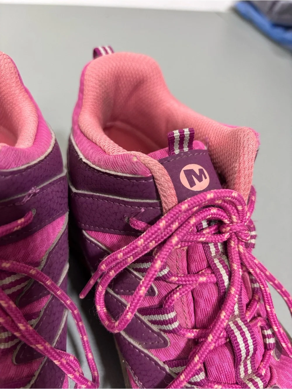 Merrell Kids' Pink Waterproof Hiking Boot Chameleon 7 Size 3.5 Girls Outdoor